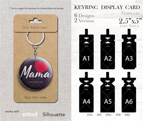 Download 408+ keychain template svg free Cameo